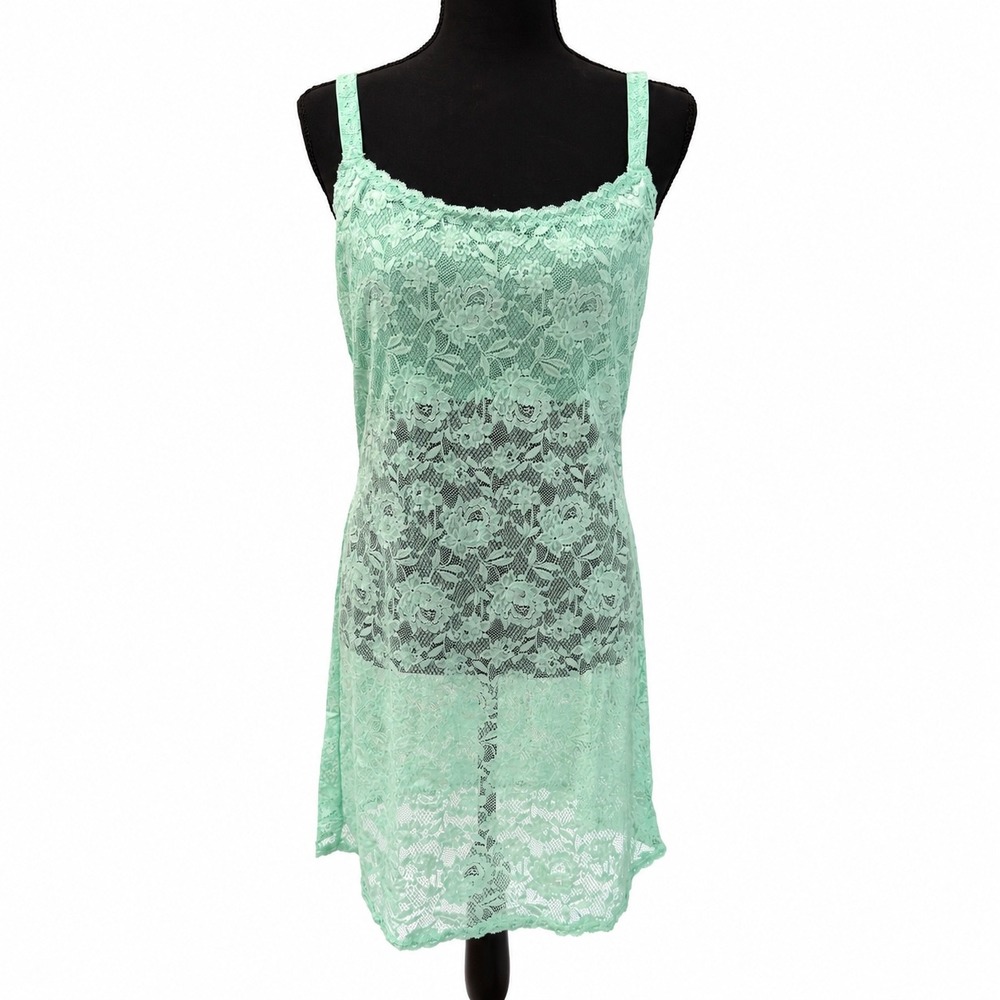 Cosabella Curvy M NSN Foxie Chemise Ghana‎ Green Floral Lace NEVER2703 MSRP $150